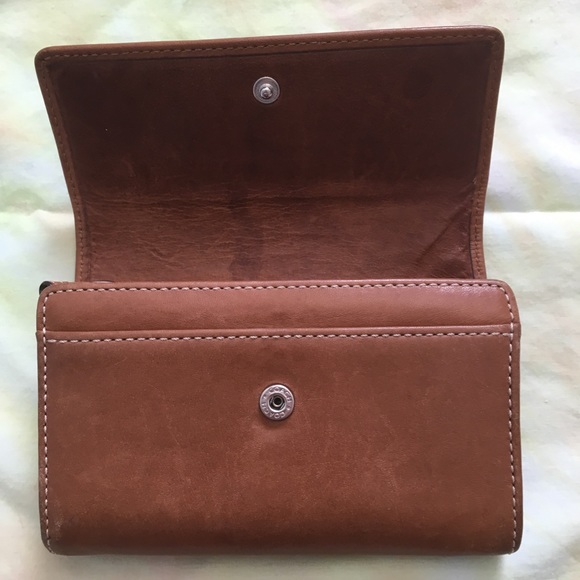 Authentic brown leather Coach wallet and keychain - Picture 4 of 7